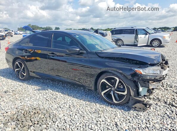 1HGCV1F31KA171294 2019 HONDA ACCORD Black წინა მარჯვენა