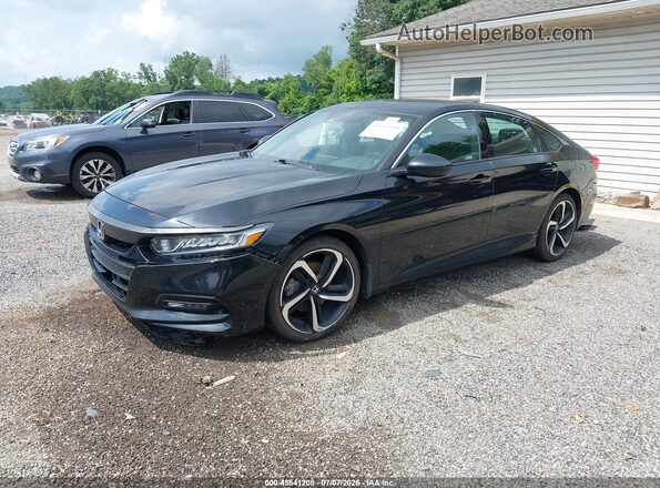 1HGCV1F31LA042988 2020 HONDA ACCORD Black Przód lewy