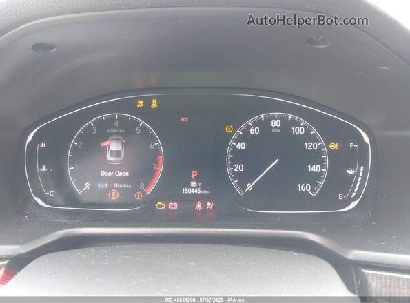 1HGCV1F31LA042988 2020 HONDA ACCORD Black Widok tylnych siedzeń