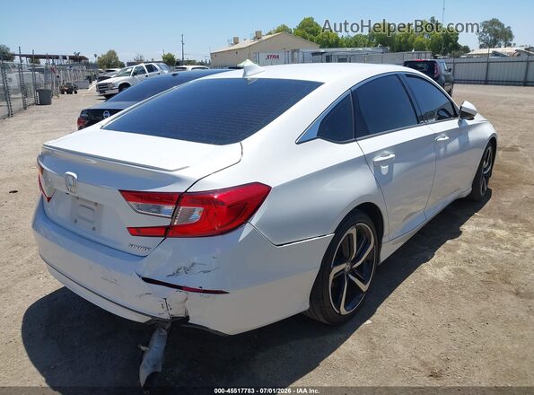1HGCV1F31LA047608 2020 HONDA ACCORD White Задня права чверть