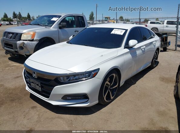 1HGCV1F31LA047608 2020 HONDA ACCORD White Передня ліва чверть