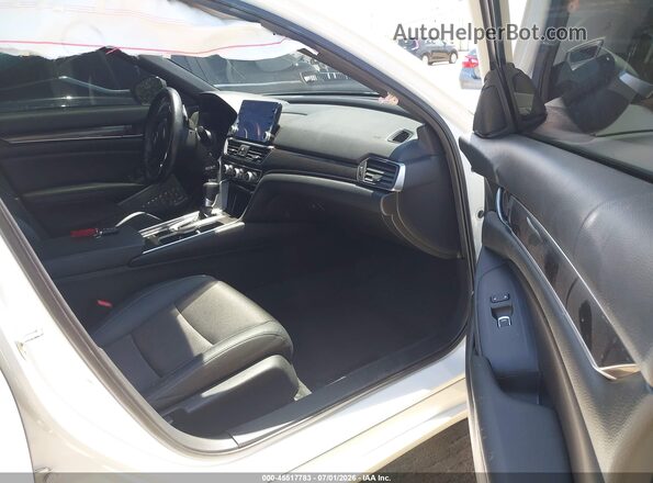 1HGCV1F31LA047608 2020 HONDA ACCORD White Вид салону спереду