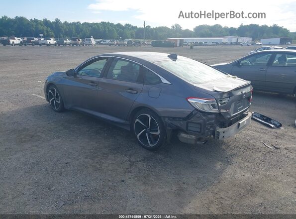 1HGCV1F31LA071892 2020 HONDA ACCORD Gray Задня ліва чверть