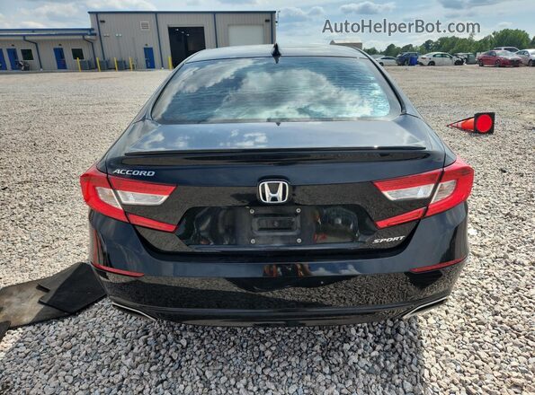 1HGCV1F31LA081709 2020 HONDA ACCORD Black Вид ззаду