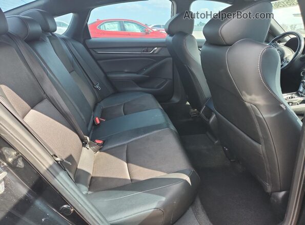 1HGCV1F31LA081709 2020 HONDA ACCORD Black Вид задніх сидінь