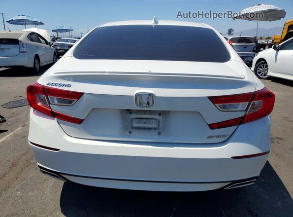 1HGCV1F31LA117351 2020 HONDA ACCORD White Вид ззаду
