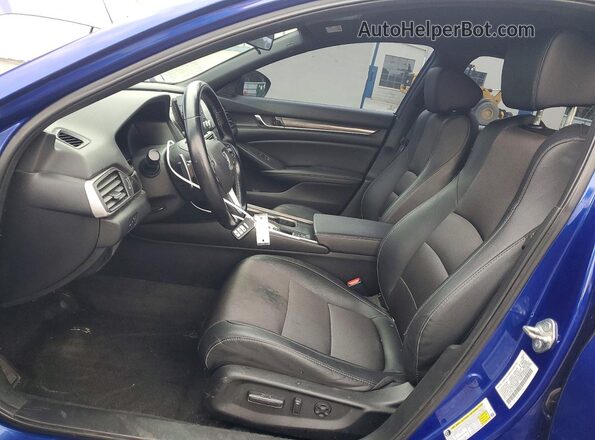 1HGCV1F31LA150088 2020 HONDA ACCORD Blue Front interior view