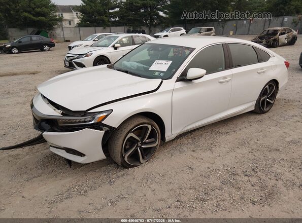 1HGCV1F31MA001732 2021 HONDA ACCORD White Front left
