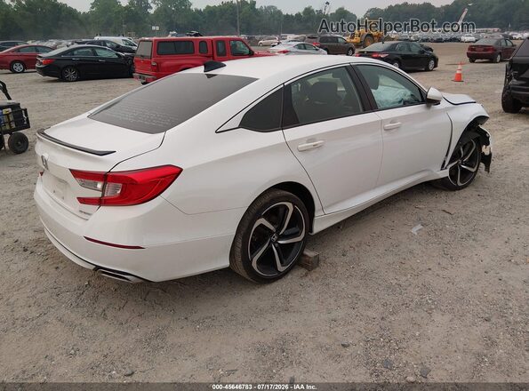 1HGCV1F31MA001732 2021 HONDA ACCORD White Rear right