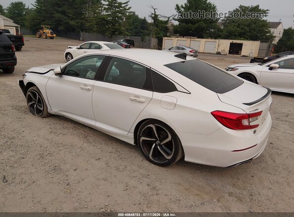 1HGCV1F31MA001732 2021 HONDA ACCORD White Rear left