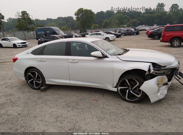 1HGCV1F31MA001732 2021 HONDA ACCORD White Rear interior view