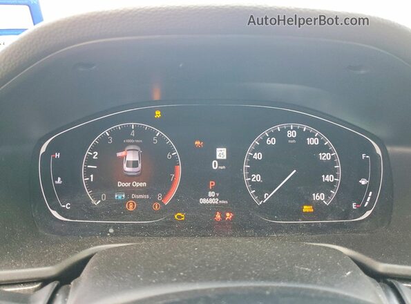 1HGCV1F31MA019907 2021 HONDA ACCORD White Vista del cuadro de instrumentos