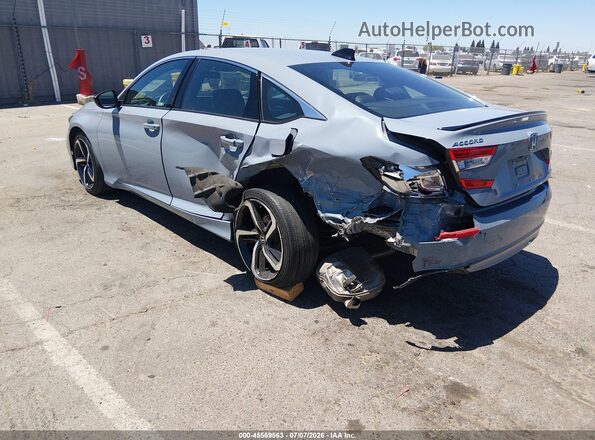 1HGCV1F31MA038991 2021 HONDA ACCORD Light Blue Задня ліва чверть
