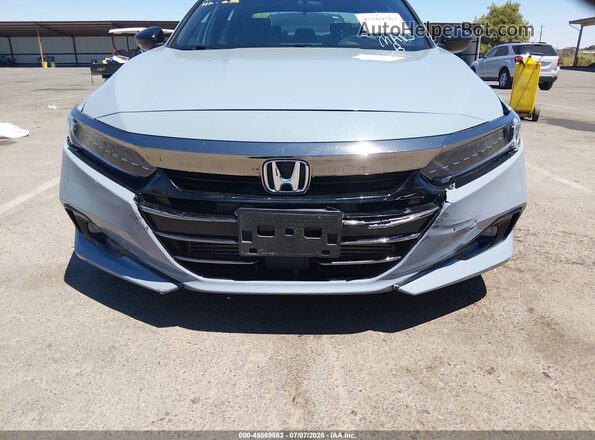 1HGCV1F31MA038991 2021 HONDA ACCORD Light Blue Вид задньої частини салону