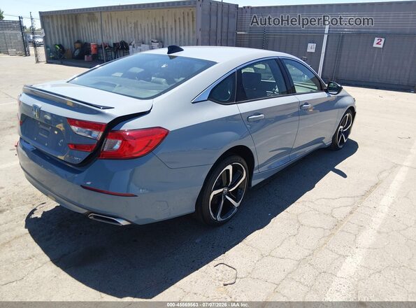 1HGCV1F31MA038991 2021 HONDA ACCORD Light Blue Задня права чверть