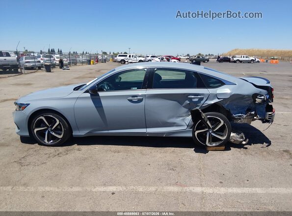 1HGCV1F31MA038991 2021 HONDA ACCORD Light Blue 