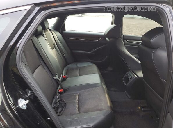 1HGCV1F31MA070968 2021 HONDA ACCORD Black Rear seats view