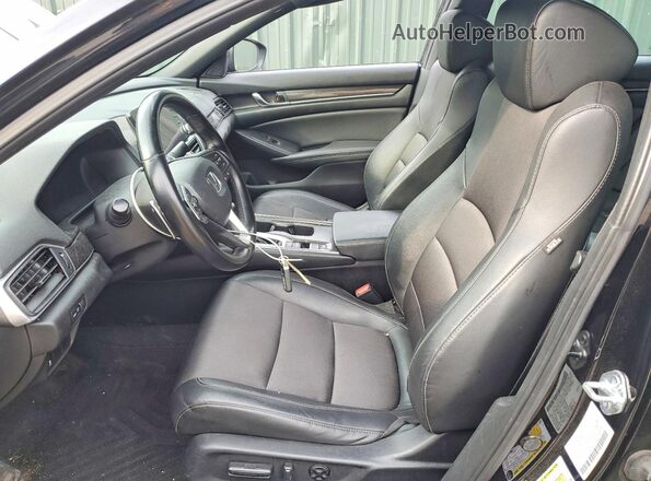 1HGCV1F31MA070968 2021 HONDA ACCORD Black Front interior view