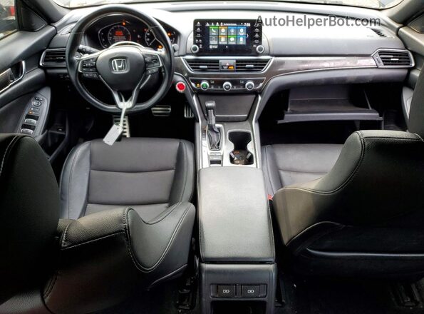 1HGCV1F31MA070968 2021 HONDA ACCORD Black Dashboard view