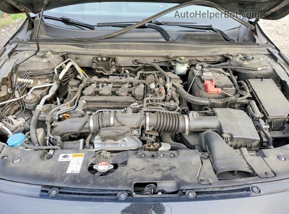 1HGCV1F31MA070968 2021 HONDA ACCORD Black Rear interior view
