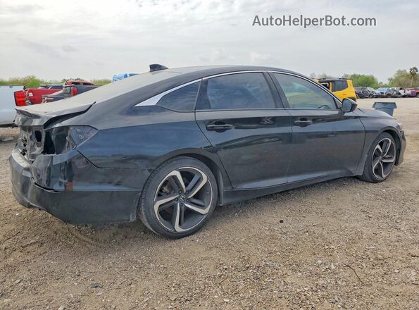1HGCV1F31MA099144 2021 HONDA ACCORD Black უკანა მარჯვენა