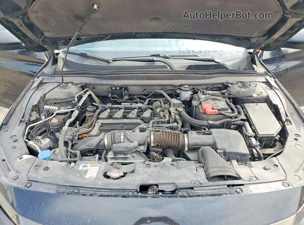 1HGCV1F31MA099144 2021 HONDA ACCORD Black უკანა სალონის ხედი