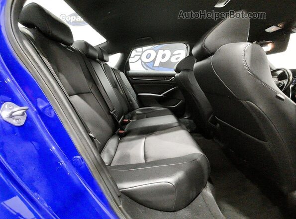 1HGCV1F31MA118727 2021 HONDA ACCORD Синий Вид задних сидений