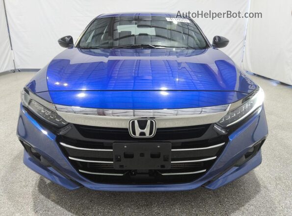 1HGCV1F31MA118727 2021 HONDA ACCORD Синий 