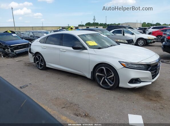 1HGCV1F31NA017074 2022 HONDA ACCORD White Vista interior trasera