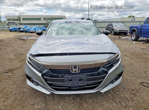 1HGCV1F31NA077839 2022 HONDA ACCORD Silver Դիմացի տեսք