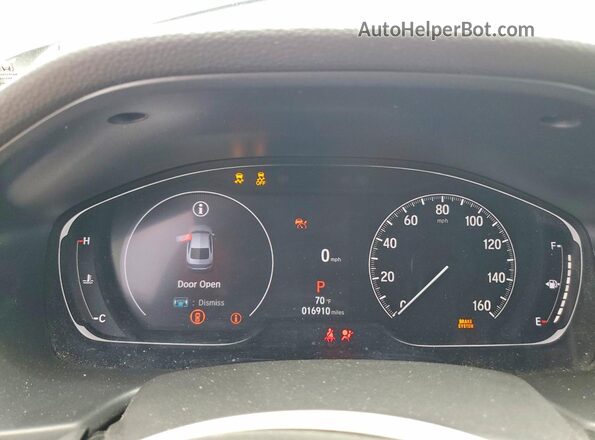 1HGCV1F31NA077839 2022 HONDA ACCORD Silver Սարքավորումների վահանակի տեսք