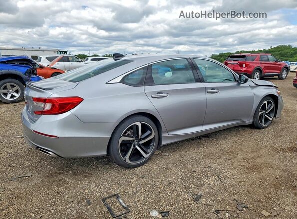 1HGCV1F31NA077839 2022 HONDA ACCORD Silver Հետևի աջ