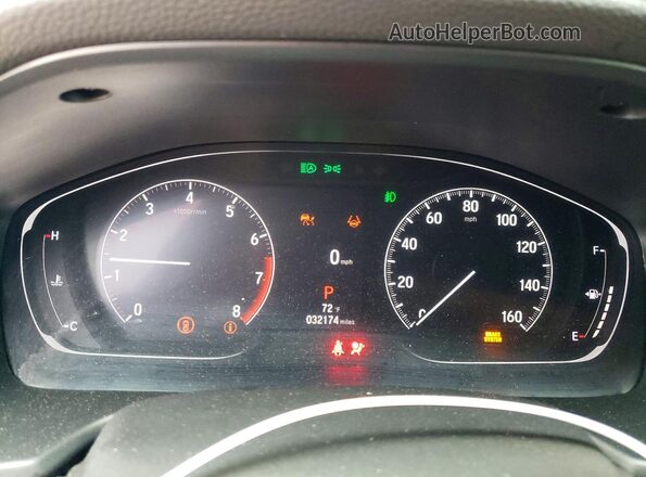 1HGCV1F31NA083916 2022 HONDA ACCORD Gray Вид щитка приладів