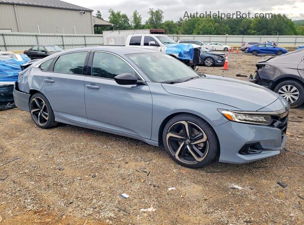 1HGCV1F31NA083916 2022 HONDA ACCORD Gray Передня права чверть