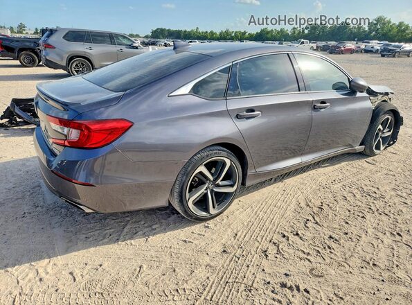 1HGCV1F32JA097687 2018 HONDA ACCORD Gray უკანა მარჯვენა