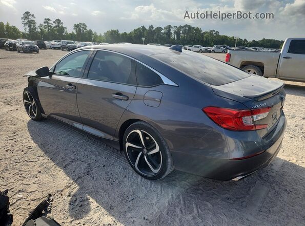 1HGCV1F32JA097687 2018 HONDA ACCORD Gray უკანა მარცხენა