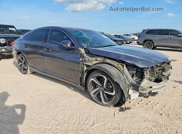 1HGCV1F32JA097687 2018 HONDA ACCORD Gray წინა მარჯვენა
