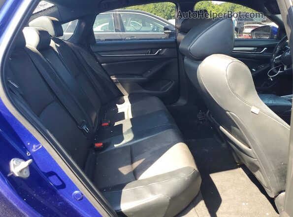 1HGCV1F32JA104346 2018 HONDA ACCORD Blue Widok tylnych siedzeń