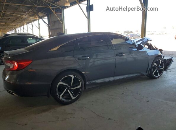 1HGCV1F32JA145849 2018 HONDA ACCORD Gray Հետևի աջ