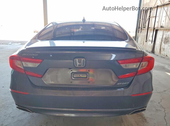 1HGCV1F32JA145849 2018 HONDA ACCORD Gray Հետևի տեսք