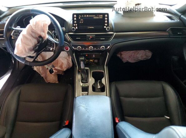 1HGCV1F32JA145849 2018 HONDA ACCORD Gray Առջևի վահանակի տեսք