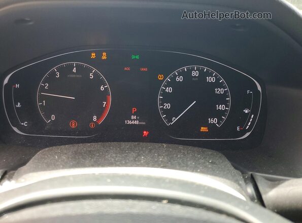 1HGCV1F32JA175420 2018 HONDA ACCORD White Widok zestawu wskaźników