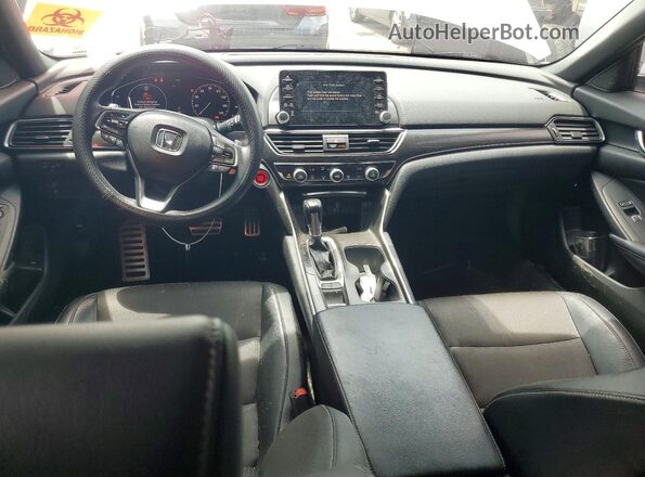 1HGCV1F32JA175420 2018 HONDA ACCORD White Widok deski rozdzielczej