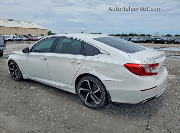 1HGCV1F32JA243764 2018 HONDA ACCORD White Задня ліва чверть