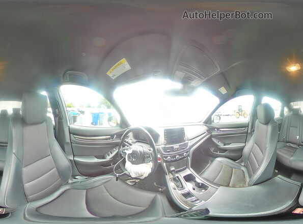 1HGCV1F32JA243764 2018 HONDA ACCORD White Панорамний вид салону 360°