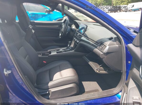 1HGCV1F32KA006435 2019 HONDA ACCORD Blue Սալոնի դիմացի տեսք