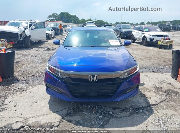 1HGCV1F32KA006435 2019 HONDA ACCORD Blue Սարքավորումների վահանակի տեսք