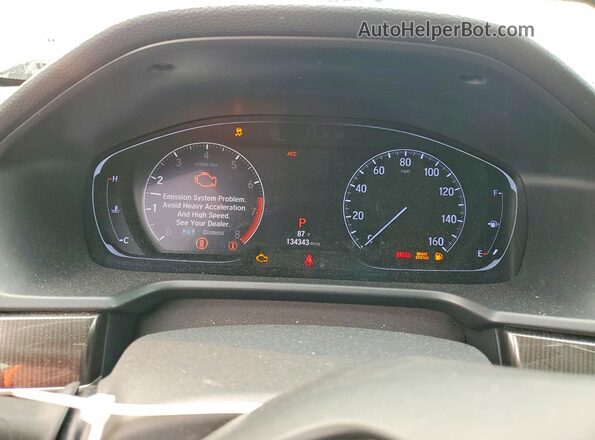 1HGCV1F32KA012154 2019 HONDA ACCORD Gray Widok zestawu wskaźników