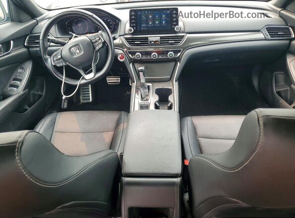 1HGCV1F32KA012154 2019 HONDA ACCORD Gray Widok deski rozdzielczej