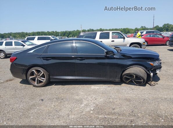 1HGCV1F32KA024692 2019 HONDA ACCORD Black Rear interior view